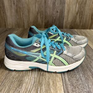 Asics Gel Contend-3 Women's Size US 6 Gray Teal Blue Running Sneaker Shoes